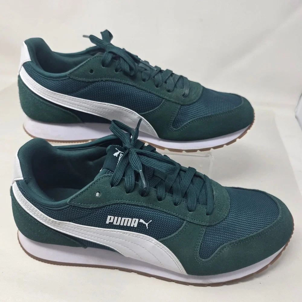 Puma ST Miler Sneakers Mens Size 9 Green White Gum New 401622-08 SoftFoam Shoes
